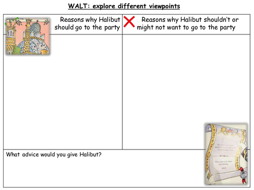 Halibut Jackson- Conscious Alley and RSVP worksheets