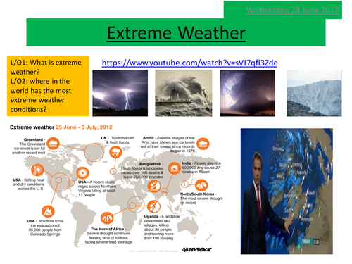 new OCR spec B Global Hazards unit - L2 Extreme weather