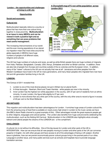 new OCR spec B - URBAN FUTURES unit - L9 London's Opportunities