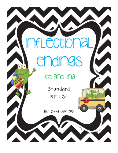 Inflectional Endings - Posters, Activities, Worksheets - 1st Grade