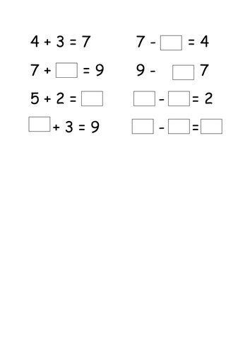 Maths mastery year 1 - addition and subtraction. | Teaching Resources