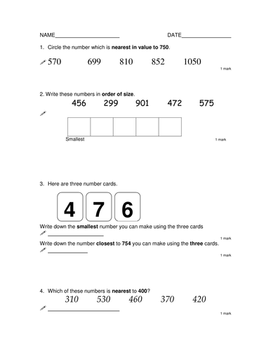 Place Value Revision Test for Year 6 SATS | Teaching Resources