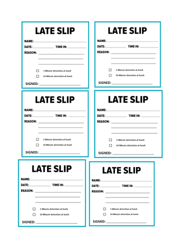 late-slips-for-lunchtime-dt-teaching-resources