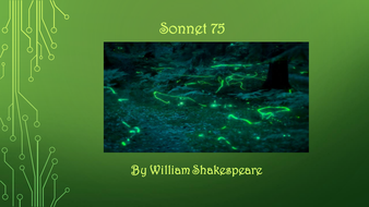 Sonnet 75 PPT - William Shakespeare by Teacherfantastico | Teaching ...