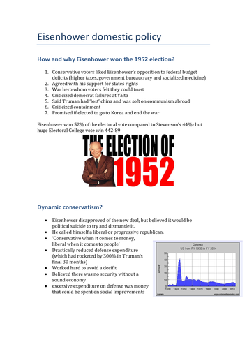 Eisenhower domestic policy