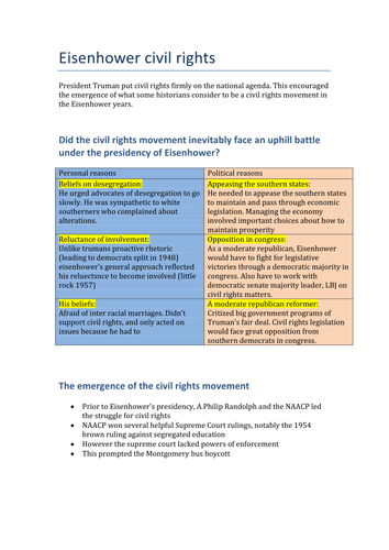 Eisenhower civil rights