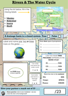 Rivers & Water Cycle Worksheet Year 7 | Teaching Resources