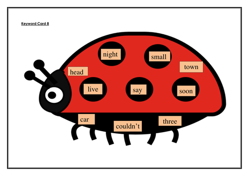 Year 1 Keyword Reading Mats | Teaching Resources