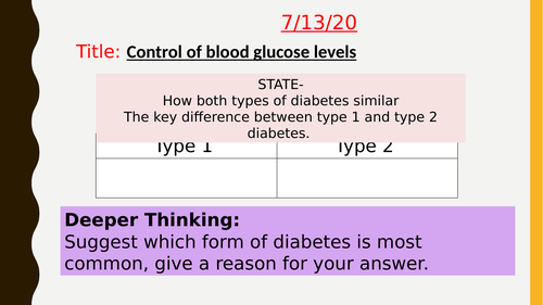 AQA new specification-Control of blood glucose-B11.2