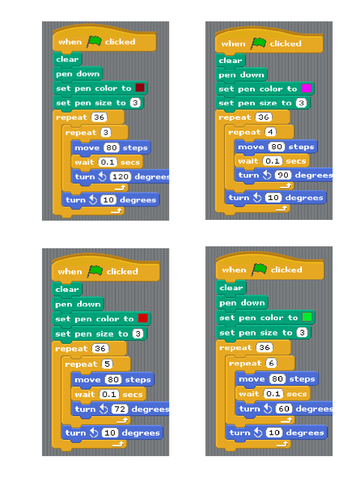 KS2 Computing Planning - Scratch drawing shapes and shape patterns ...