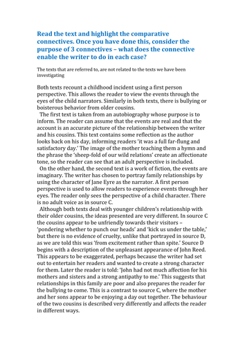 AQA English language paper 2 Question 2 Fully differentiated lessons ...