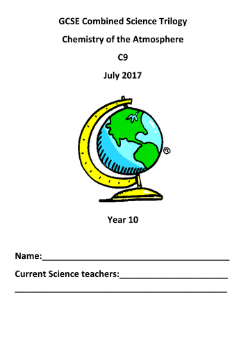 AQA Trilogy Chemistry of the Atmosphere | Teaching Resources