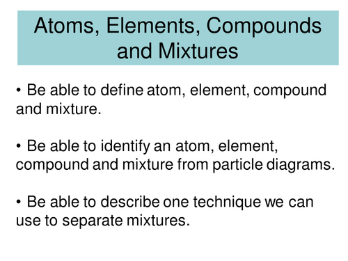 C1.3 separating mixtures new AQA | Teaching Resources