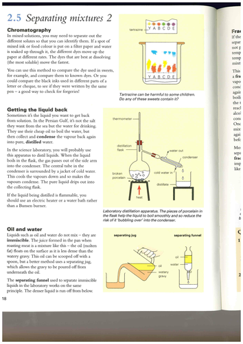 C1.3 separating mixtures new AQA | Teaching Resources