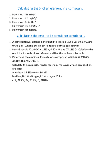 calculations for GCSE | Teaching Resources