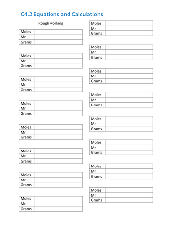 calculations for GCSE | Teaching Resources
