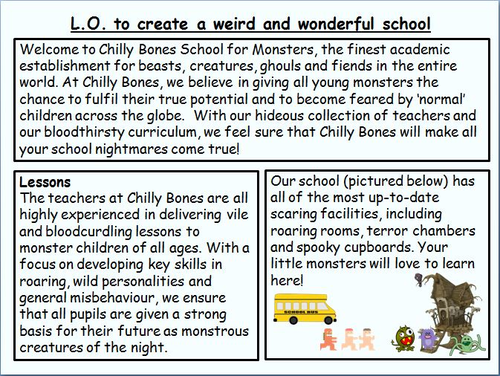 Creative writing project ks2 picture