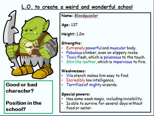 Year 3 creative writing examples picture