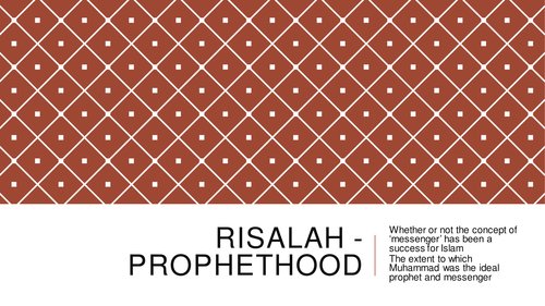 Theme 2 Religious Concepts - Risalah