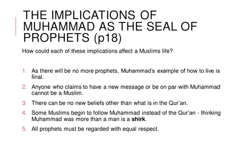 Theme 2 Religious Concepts - Malaikah and Akhirah