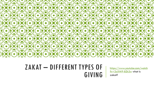 Theme 3 Religious Life - Zakat