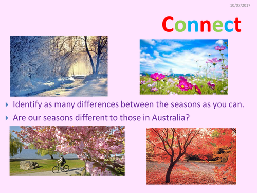 KS3 Activate Science lesson 3 The Earth - seasons