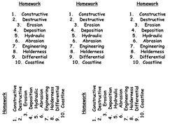 Year 7 geography coasts image