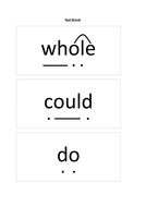 Full Set of Read Write Inc. Red Word Flashcards with Sound Buttons ...