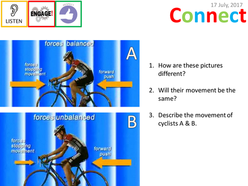 Forces and Pressure KS3 Physics Topic - L2 - Balanced and Unbalanced Forces