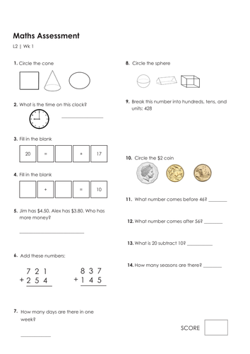 maths mental grade 1 and 2 teaching resources