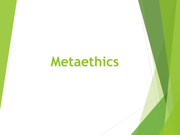 Presentation on Meta Ethics (A Level Religious Studies) | Teaching ...