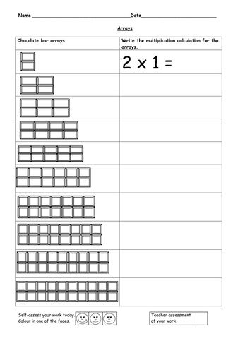 year 1 multiplication homework