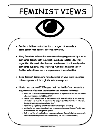 feminist view on education gcse sociology