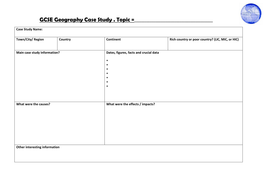 gcse case study list