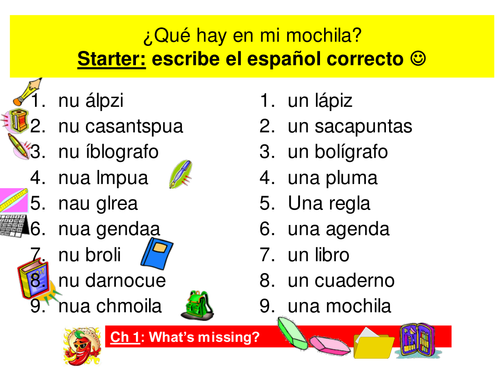 spanish ks3 year 7 ht1 resources classroom language pronunciation