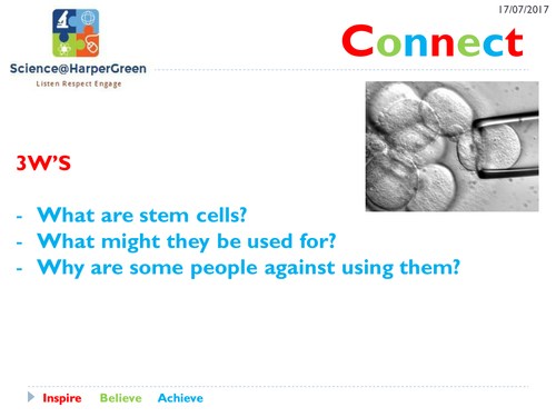 New Spec AQA GCSE Biology - Cell Biology - Stem Cells