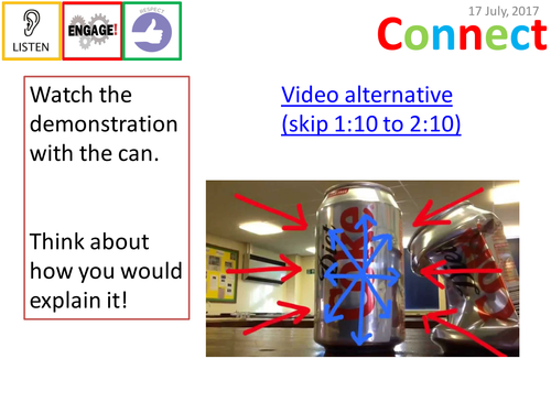 Forces and Pressure KS3 Physics Topic - L10 - Pressure in Gases