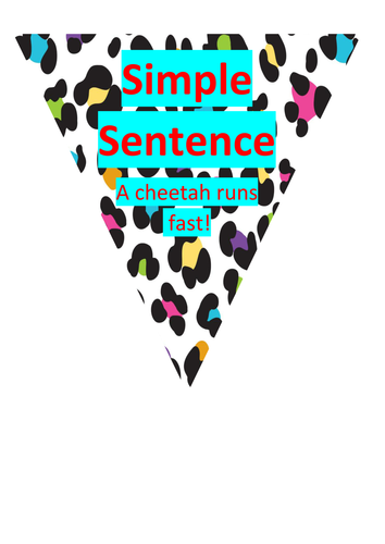 sentence-types-and-word-classes-animal-bunting-for-display-teaching-resources