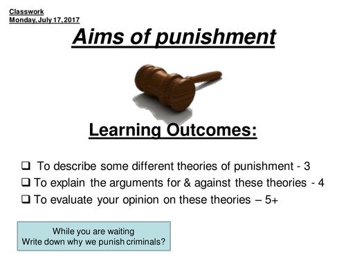 aims-of-punishment-teaching-resources