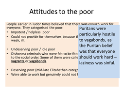 Elizabethan Poor Law | Teaching Resources