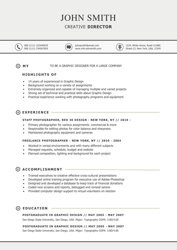 Targeted Resume Template for Word Teaching Resources