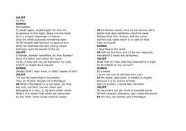 romeo and juliet act 2 scene 2 sparknotes