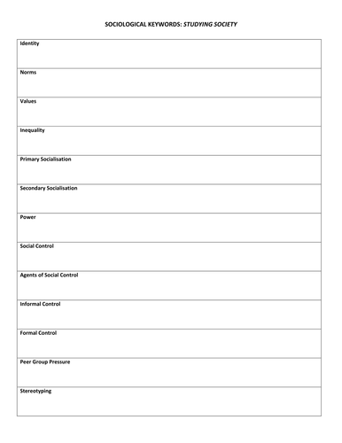 GCSE Sociology (AQA): Introduction