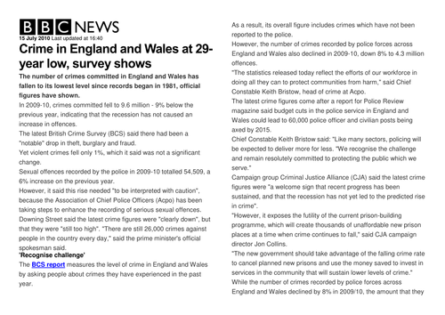 GCSE Sociology (AQA): Crime and Deviance