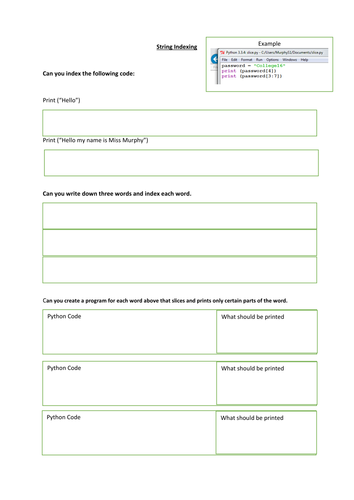 GCSE Python Progress Checks/ Exam Questions/ Activities/ HW | Teaching ...