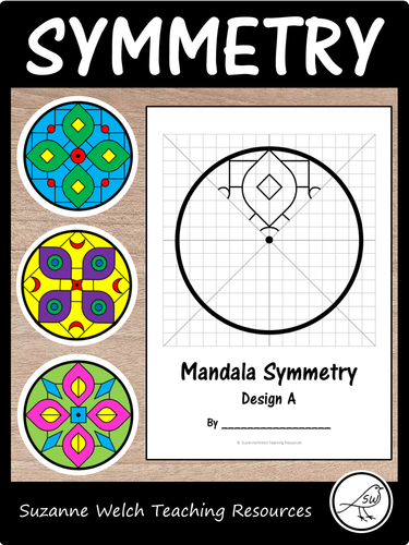 math art rotational symmetry mandala patterns teaching resources