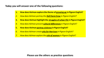 Pigeon sentence in english image