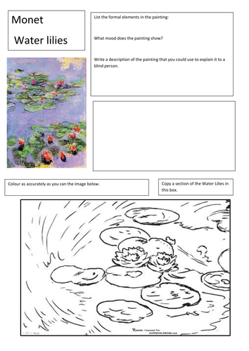 Famous art activity worksheets | Teaching Resources