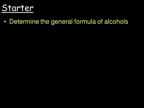 Nomenclature and isomerism of alcohols