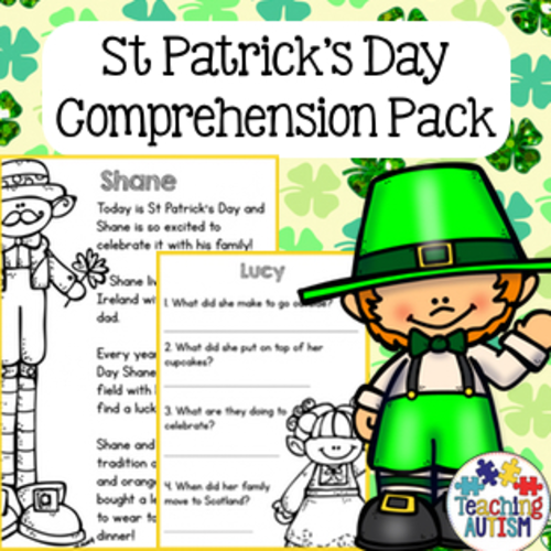 st patricks day comprehension ks2